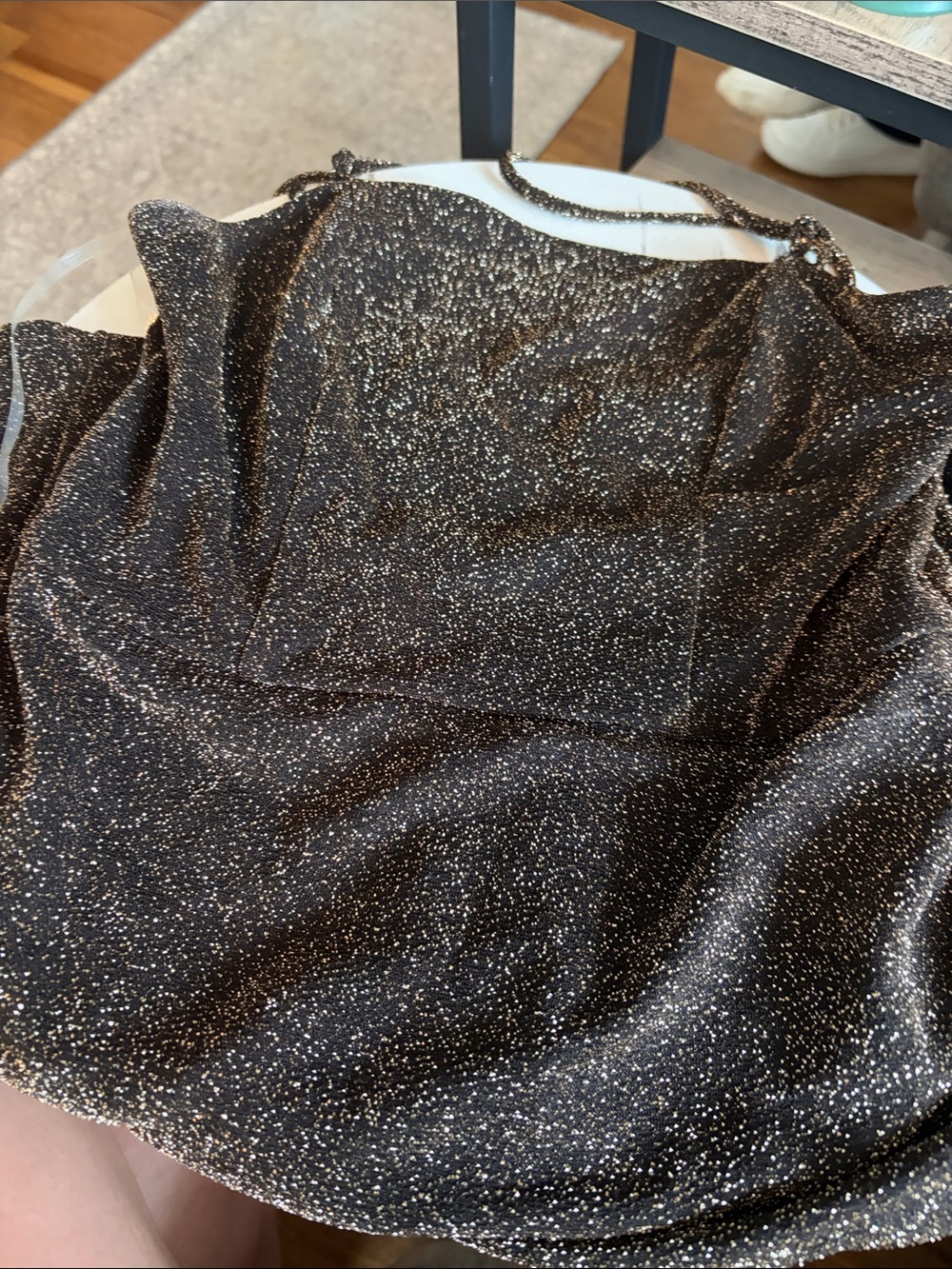 Sparkle Black Glitter dress